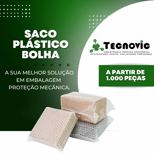 SACO PLÁSTICO BOLHA